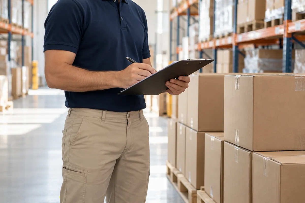 Illustration d’une tenue pour la préparation logistique.